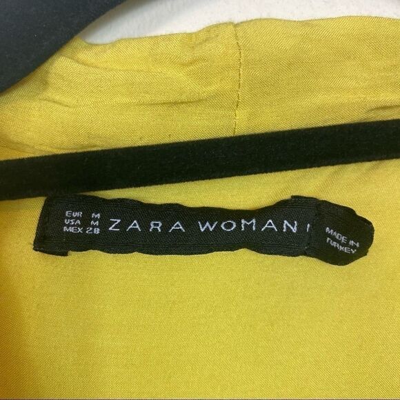 Zara Woman sheer deep V crossover blouse - Picture 6 of 7